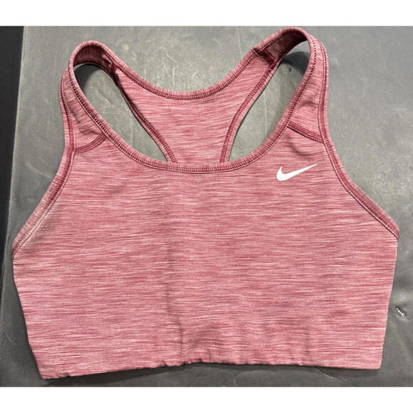 Nike Burgundy Red Athleisure Gym Training Running Athletic Sports Bra Medium - Picture 1 of 7